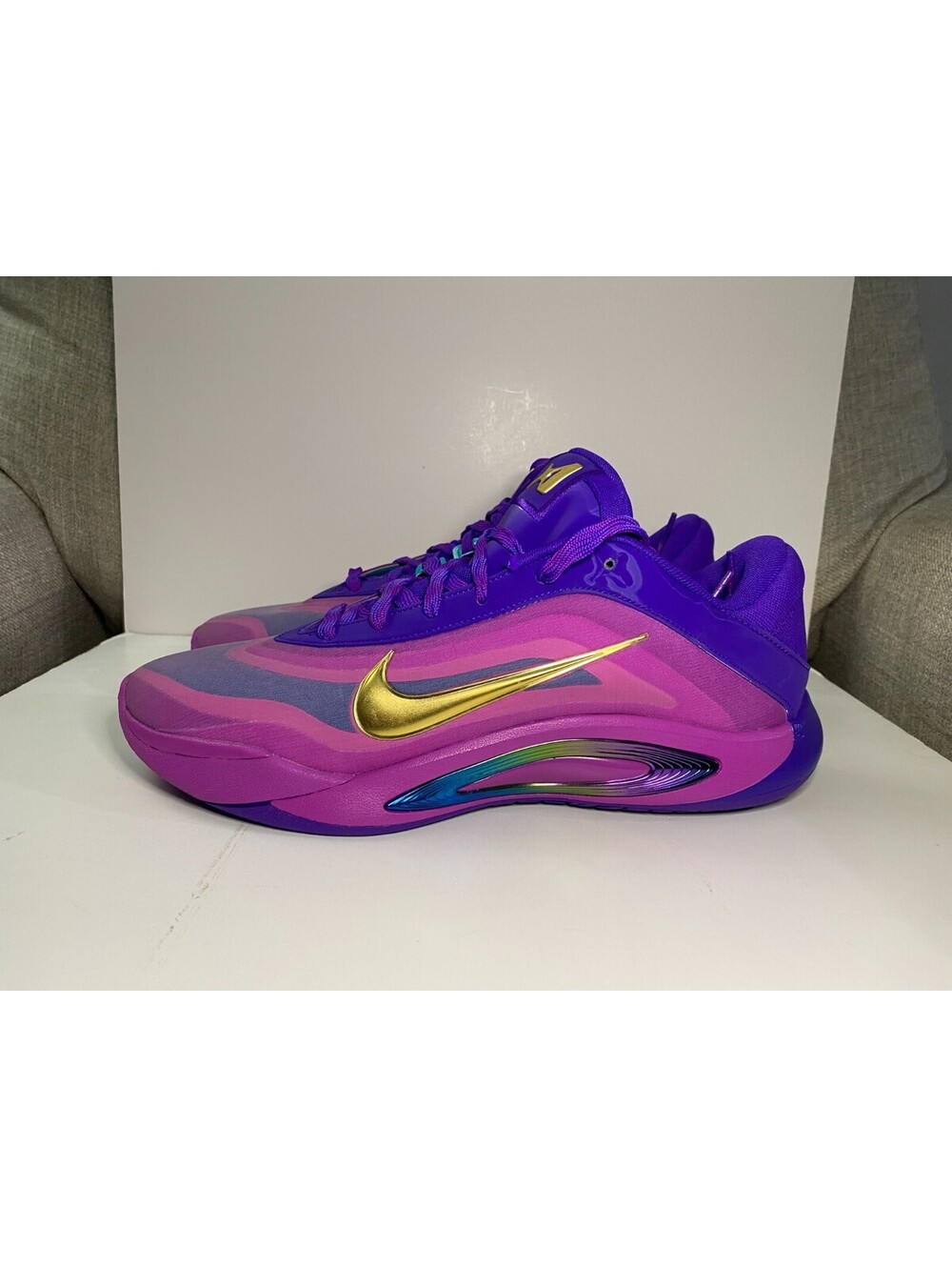 Nike FZ8605 A'One Unapologetic A'ja Wilson Basketball Sneaker Womens Purple 12